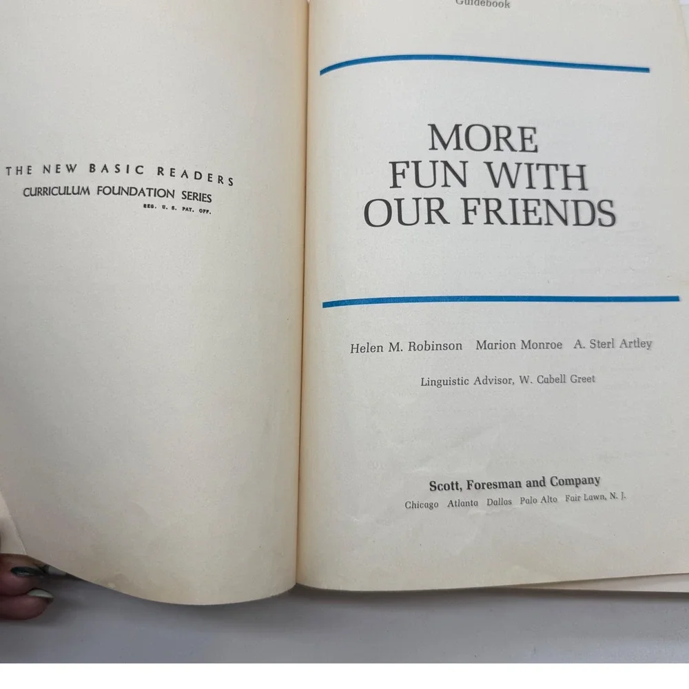 Vtg 1960s Fun With Our Friends & More Fun With Our Friends Teachers Edition Set
